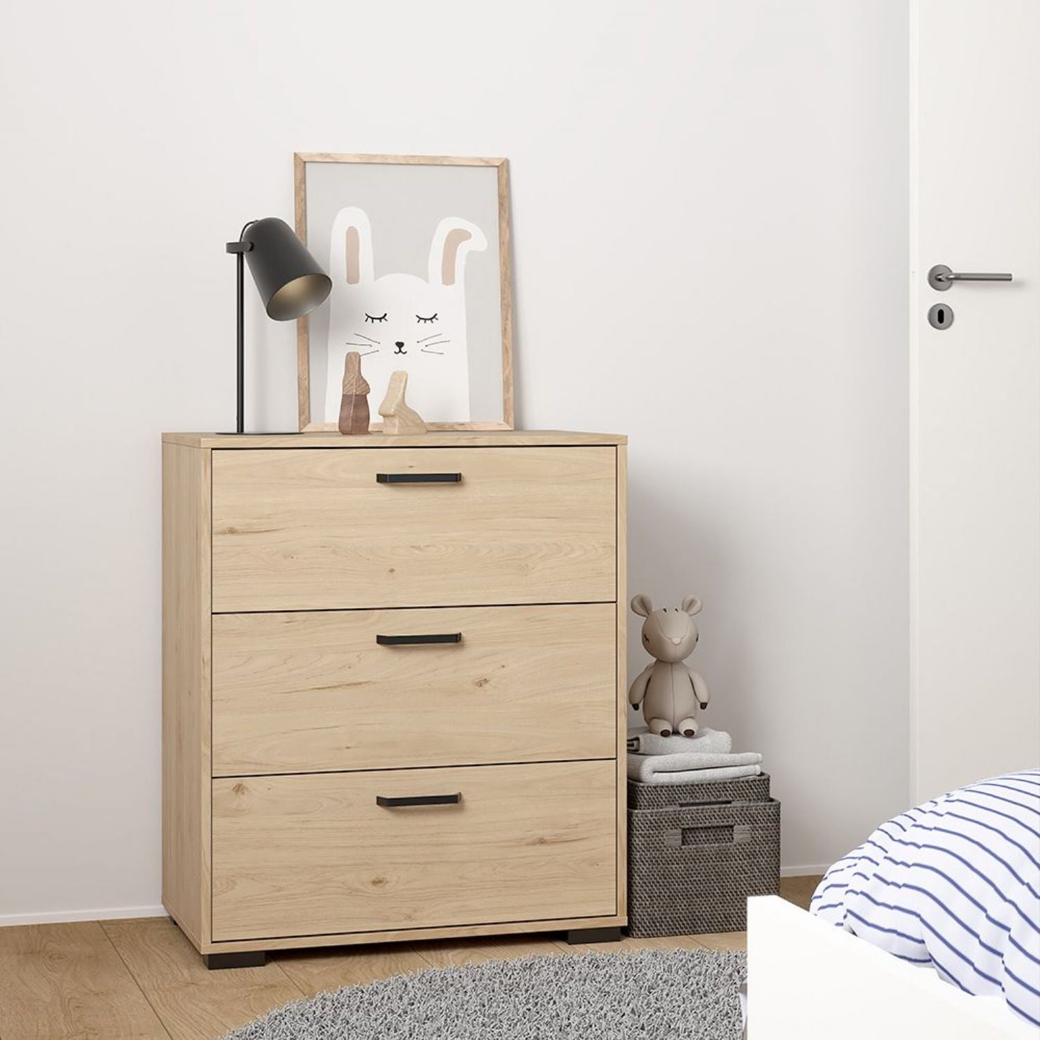 Sofia Chest 3 Drawers Jackson Hickory