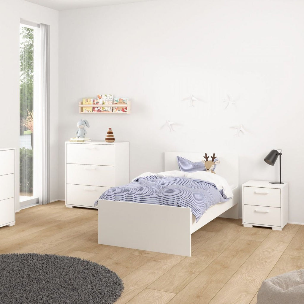 Sofia Nightstand 2 Drawers White