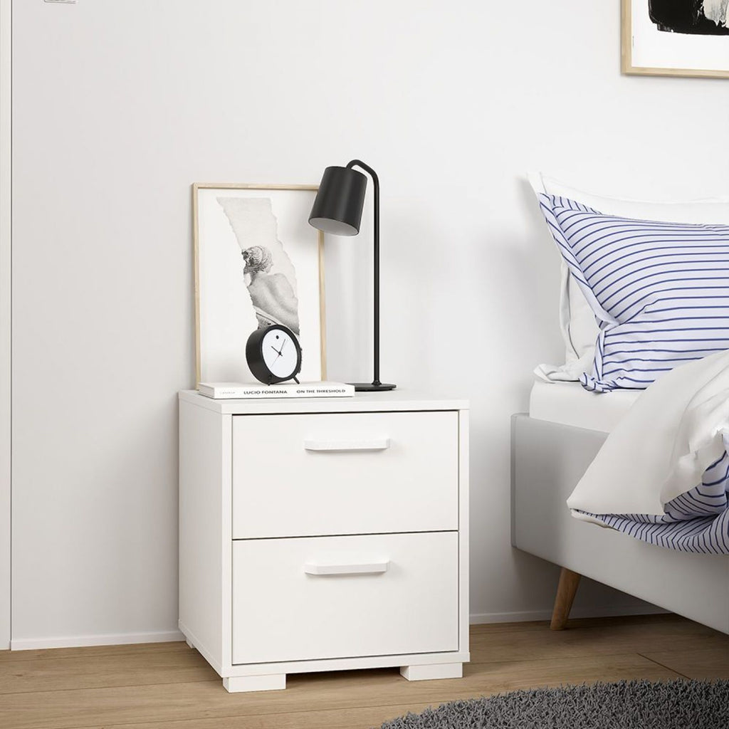 Sofia Nightstand 2 Drawers White