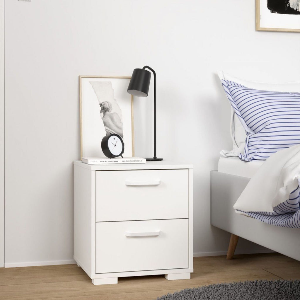 Sofia Nightstand 2 Drawers White