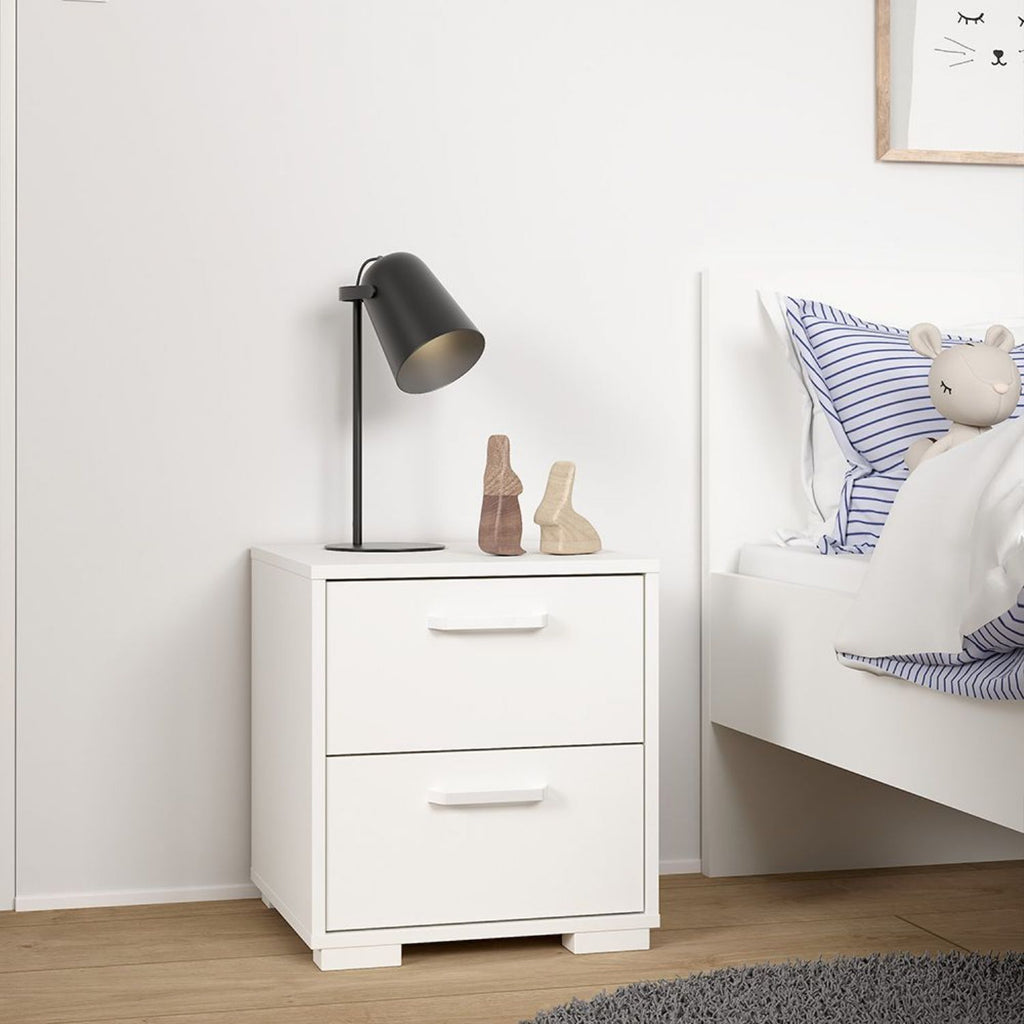 Sofia Nightstand 2 Drawers White