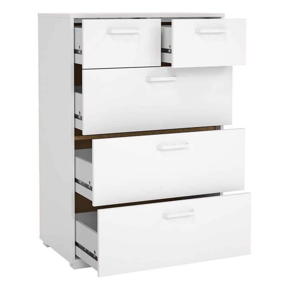 Sofia Chest 3 + 2 Drawers White