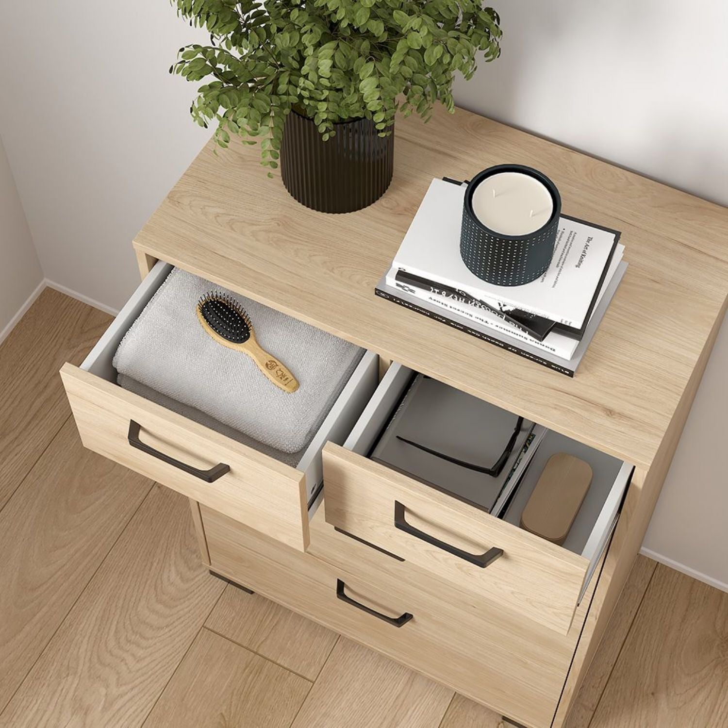 Sofia Chest 3 + 2 Drawers Jackson Hickory