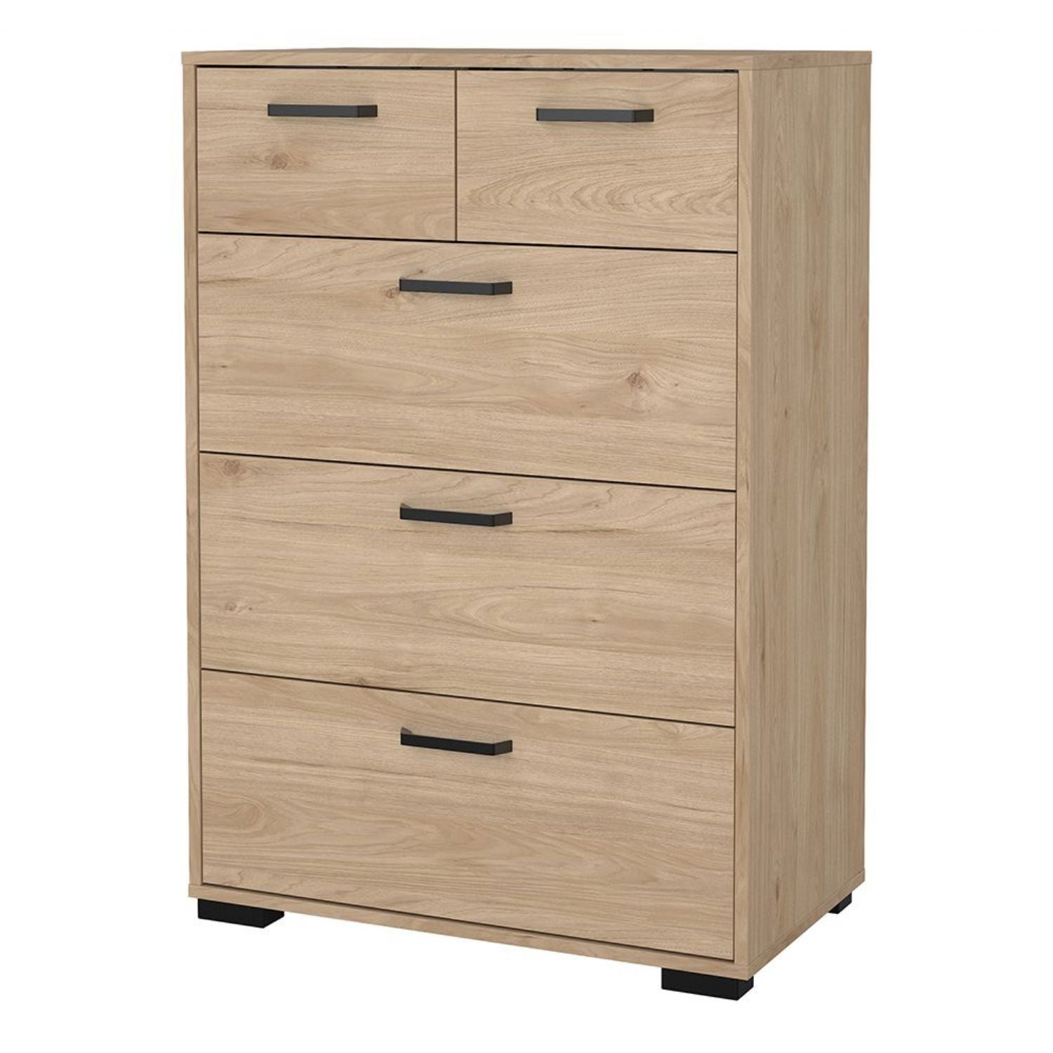 Sofia Chest 3 + 2 Drawers Jackson Hickory