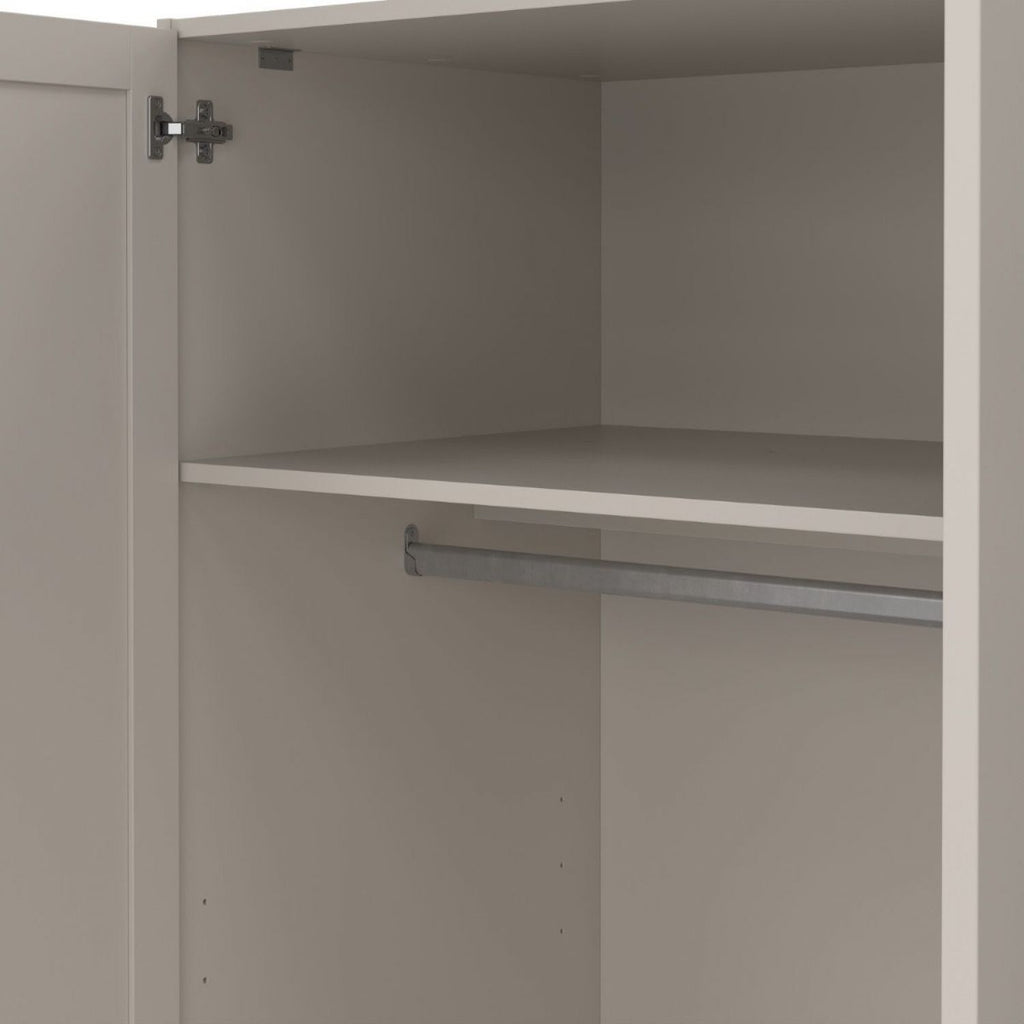 Brande Wardrobe with 3 Frame Doors in Cashmere