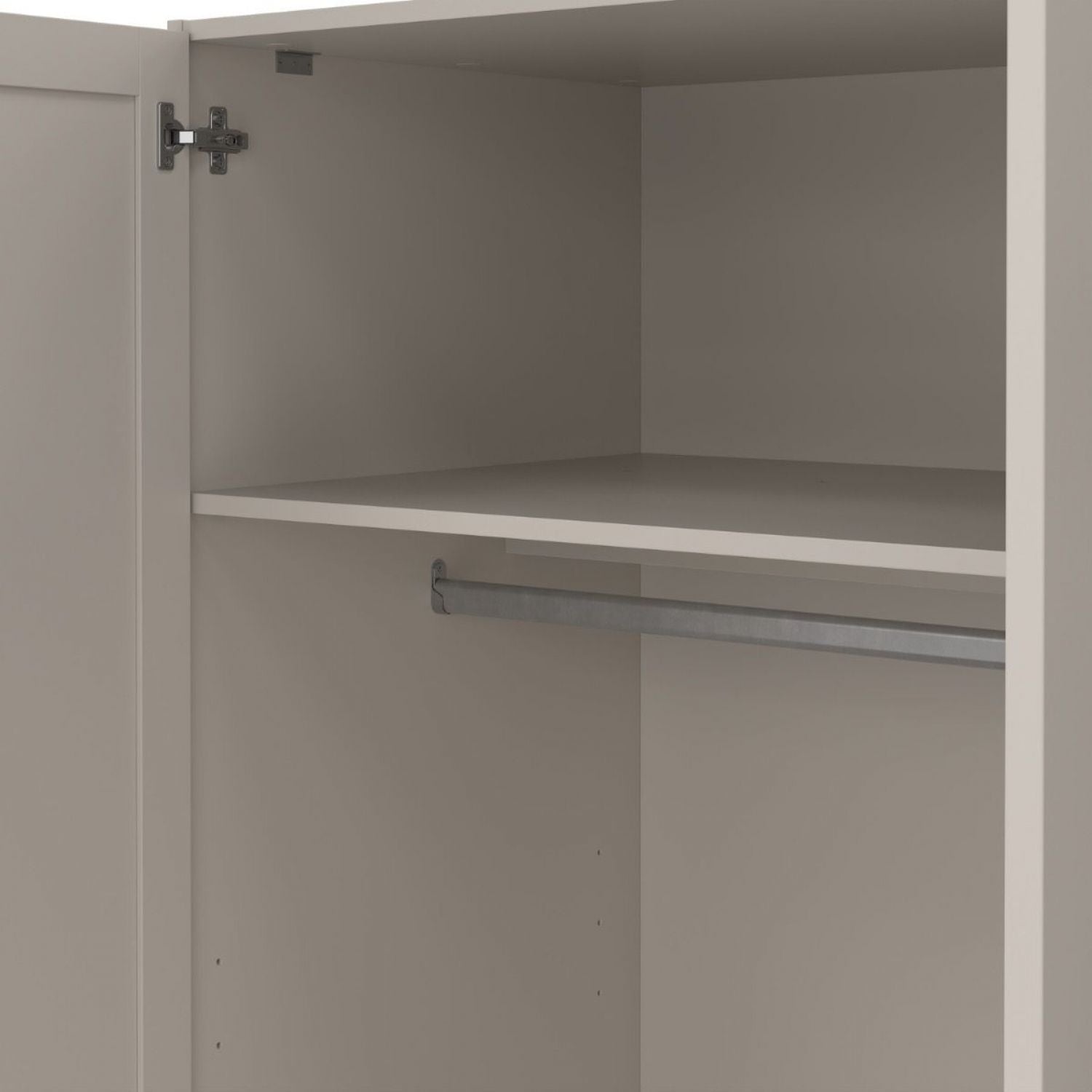 Brande Wardrobe with 3 Frame Doors in Cashmere