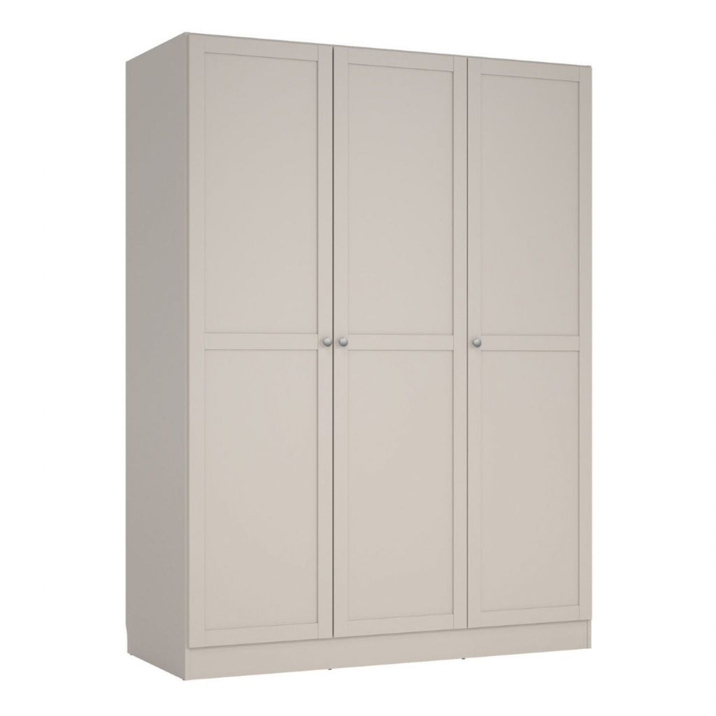 Brande Wardrobe with 3 Frame Doors in Cashmere