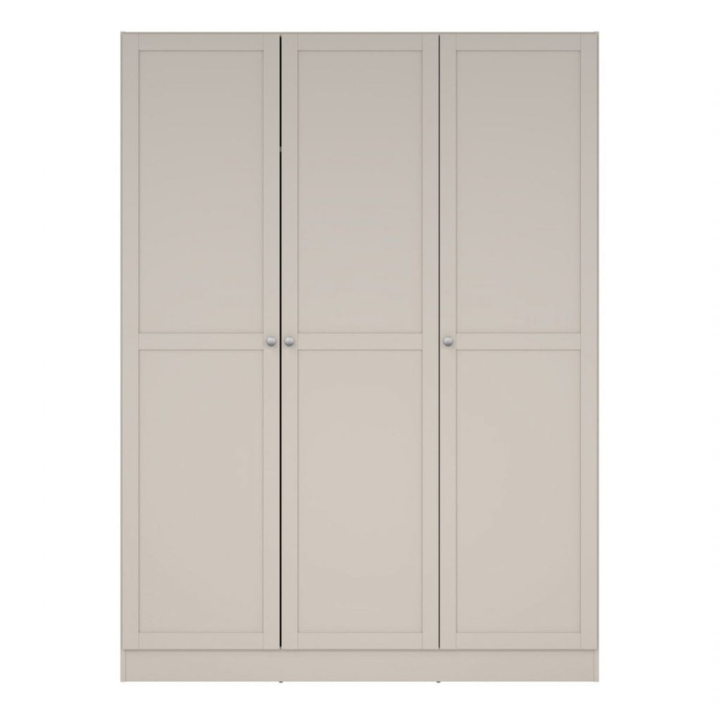 Brande Wardrobe with 3 Frame Doors in Cashmere