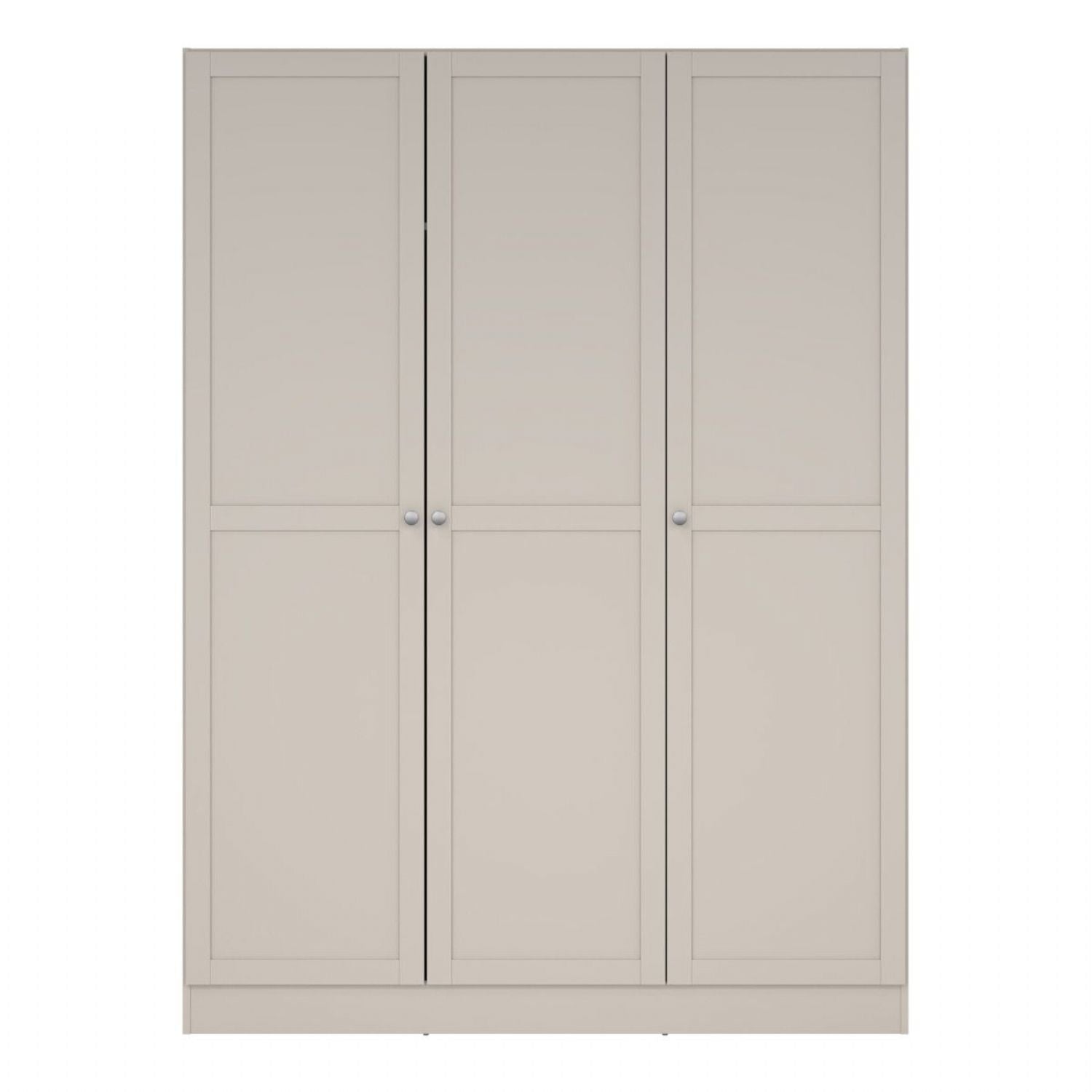 Brande Wardrobe with 3 Frame Doors in Cashmere