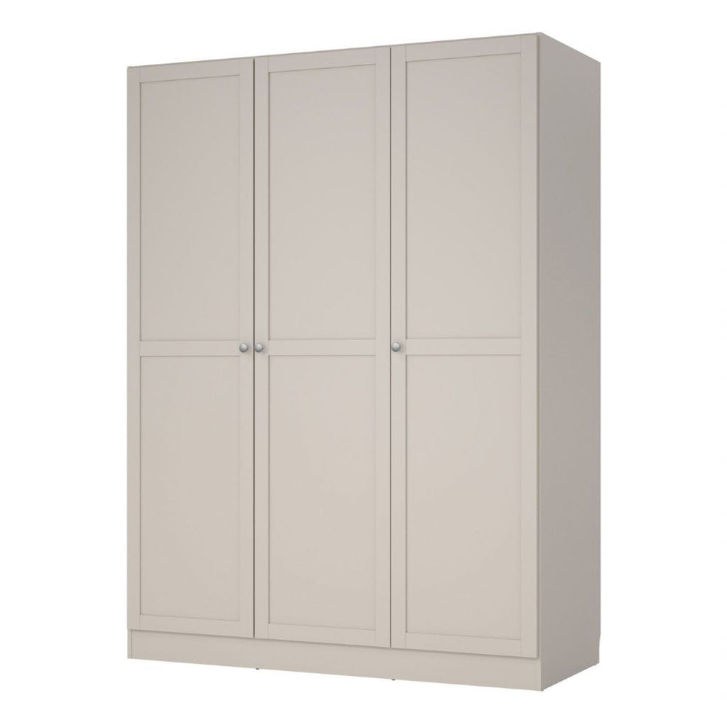 Brande Wardrobe with 3 Frame Doors in Cashmere