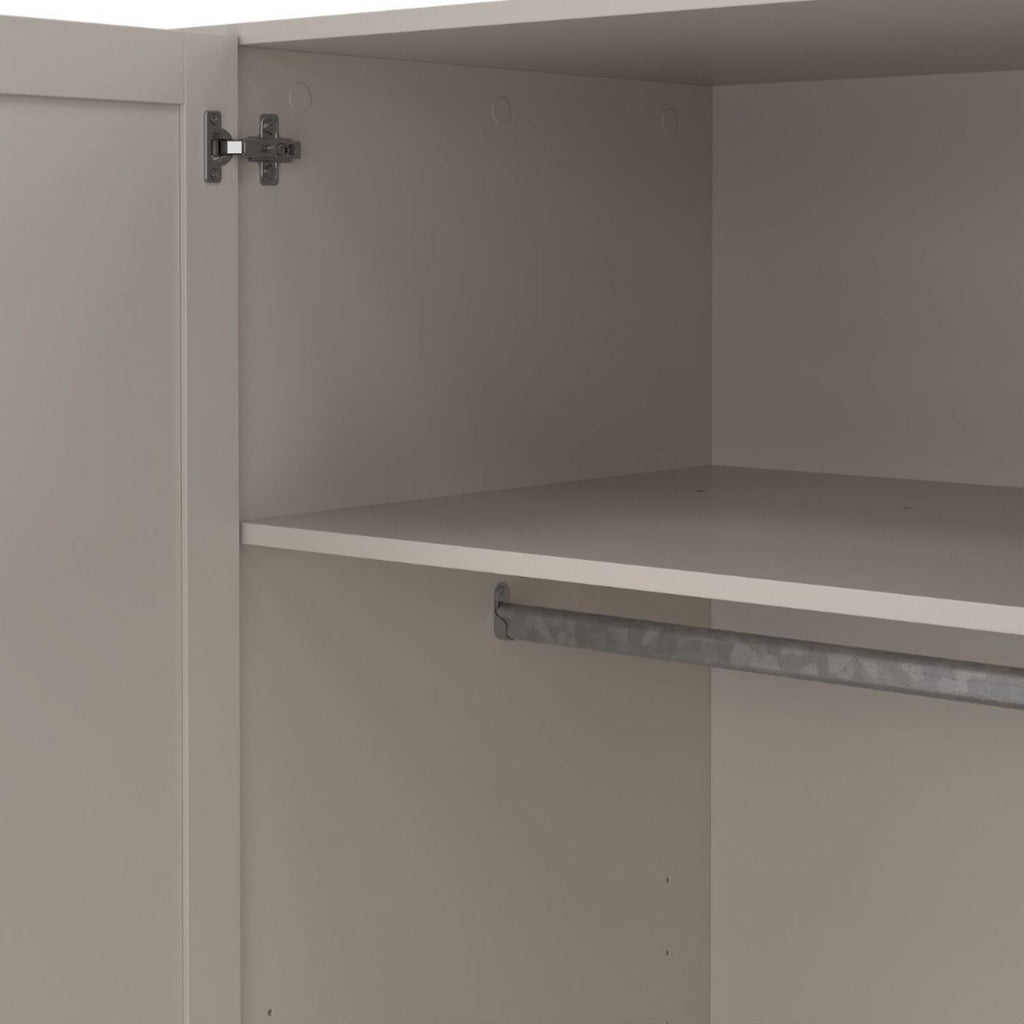 Brande Wardrobe with 4 Frame Doors in Cashmere