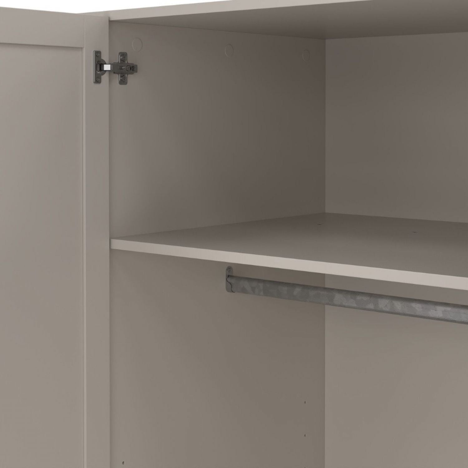 Brande Wardrobe with 4 Frame Doors in Cashmere