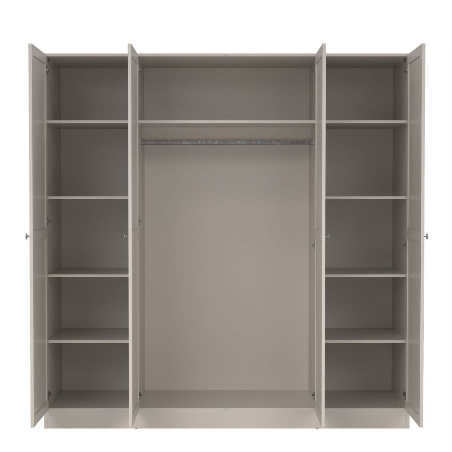 Brande Wardrobe with 4 Frame Doors in Cashmere
