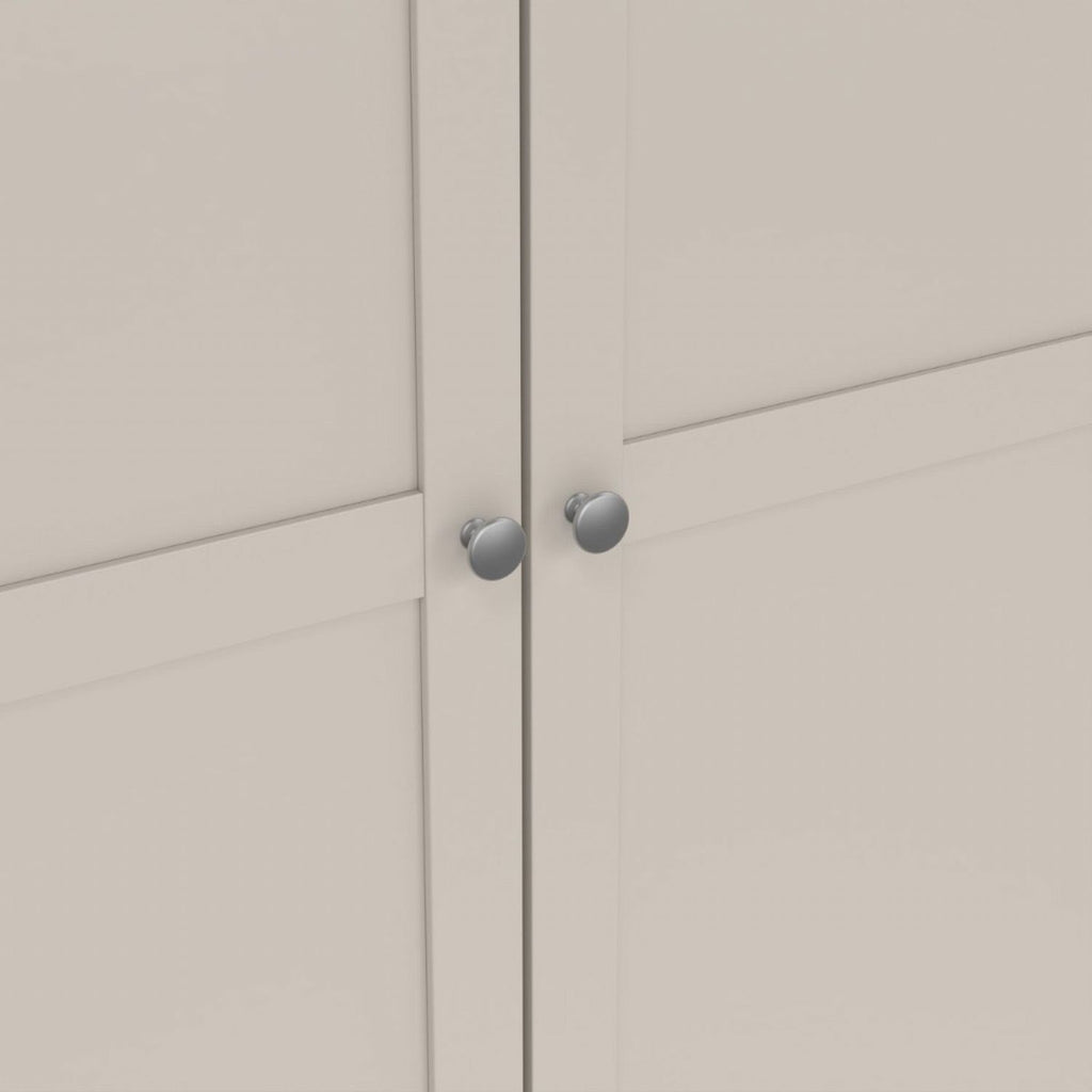 Brande Wardrobe with 4 Frame Doors in Cashmere