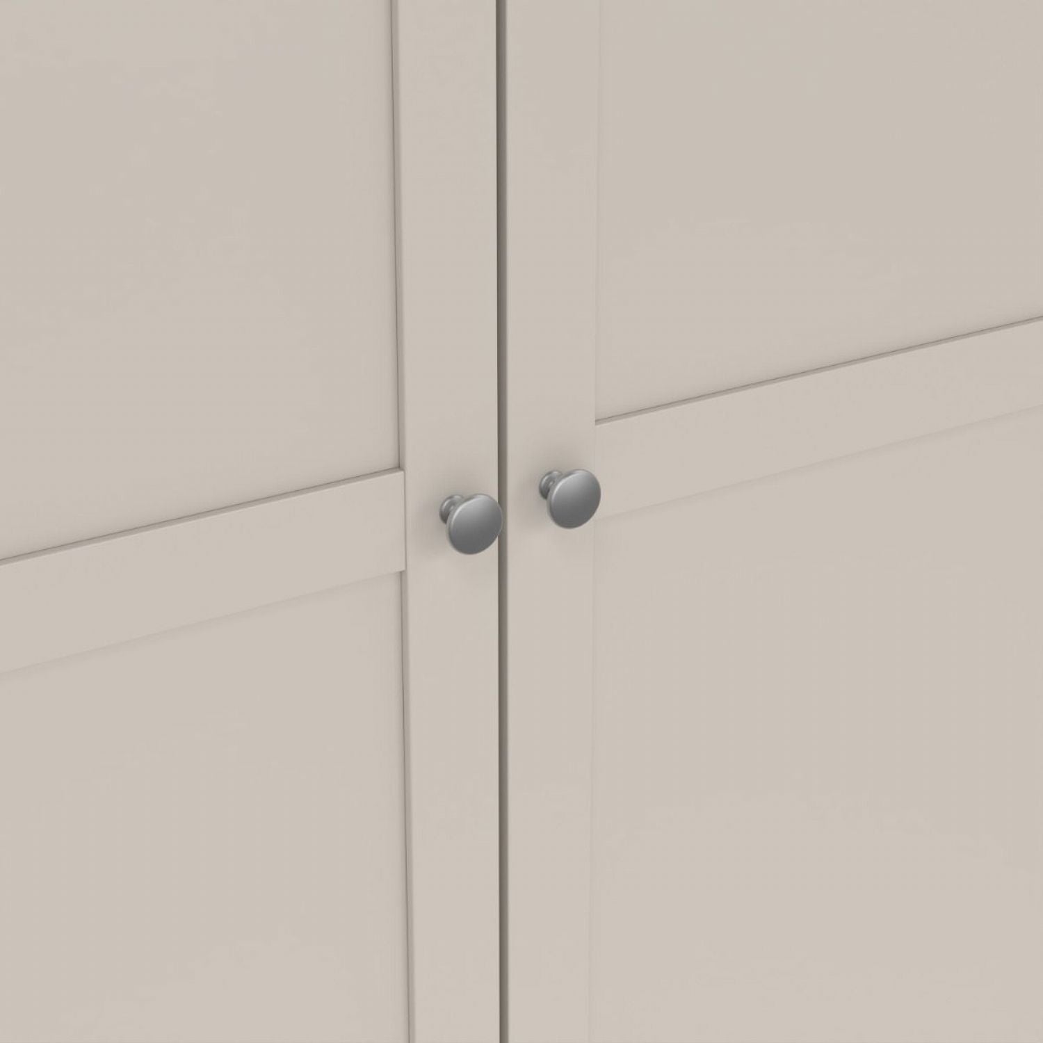 Brande Wardrobe with 4 Frame Doors in Cashmere
