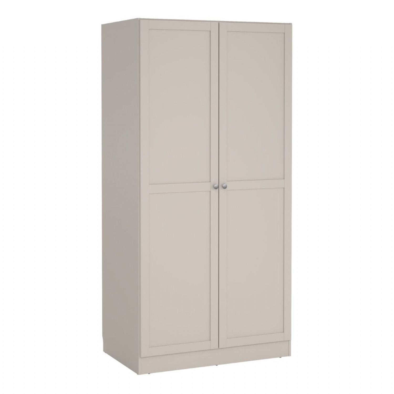 Brande Wardrobe with 2 Frame Doors in Cashmere
