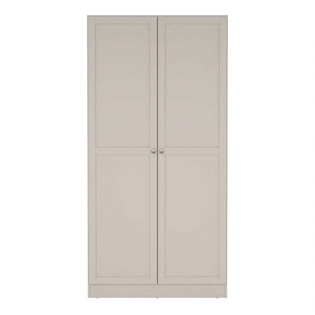Brande Wardrobe with 2 Frame Doors in Cashmere