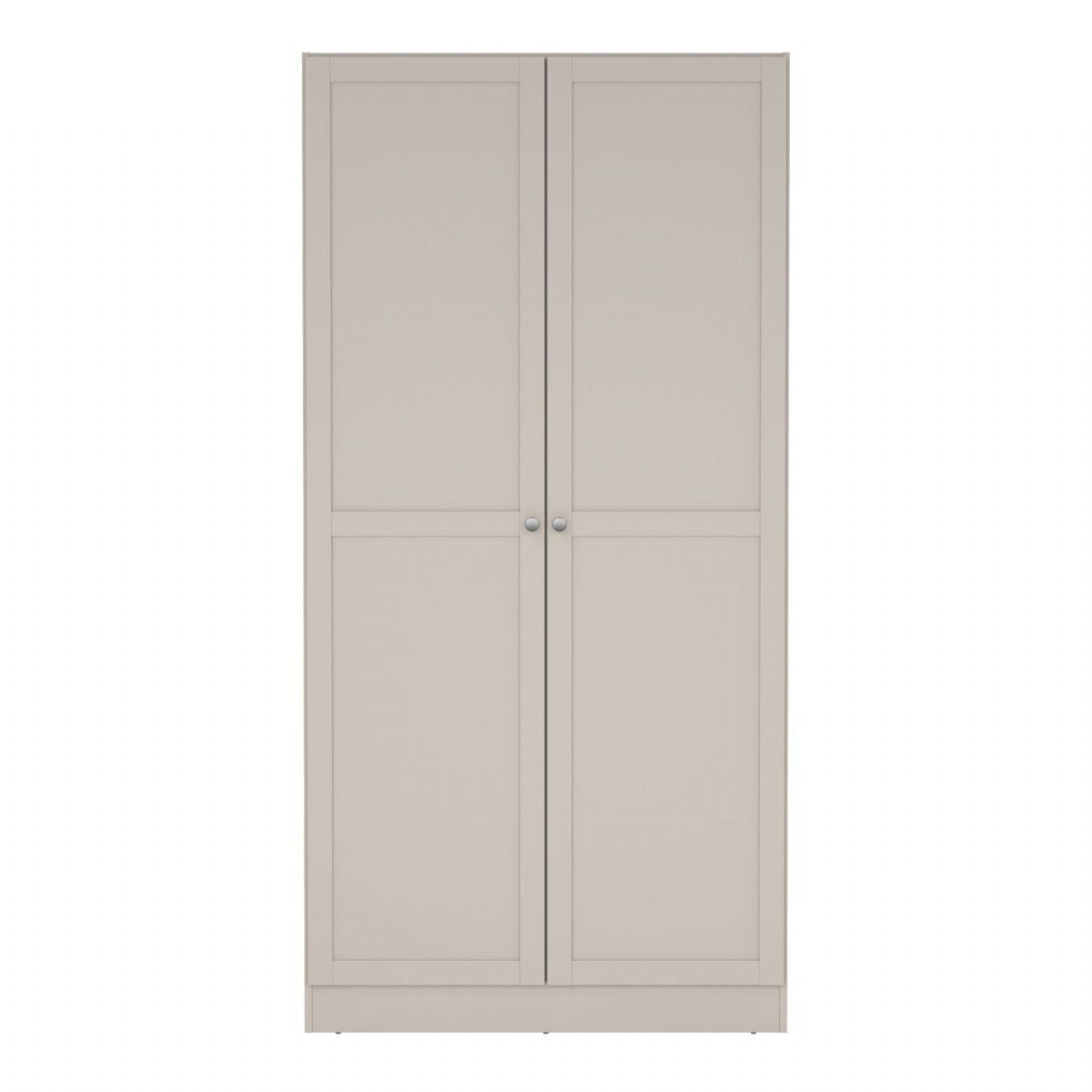 Brande Wardrobe with 2 Frame Doors in Cashmere