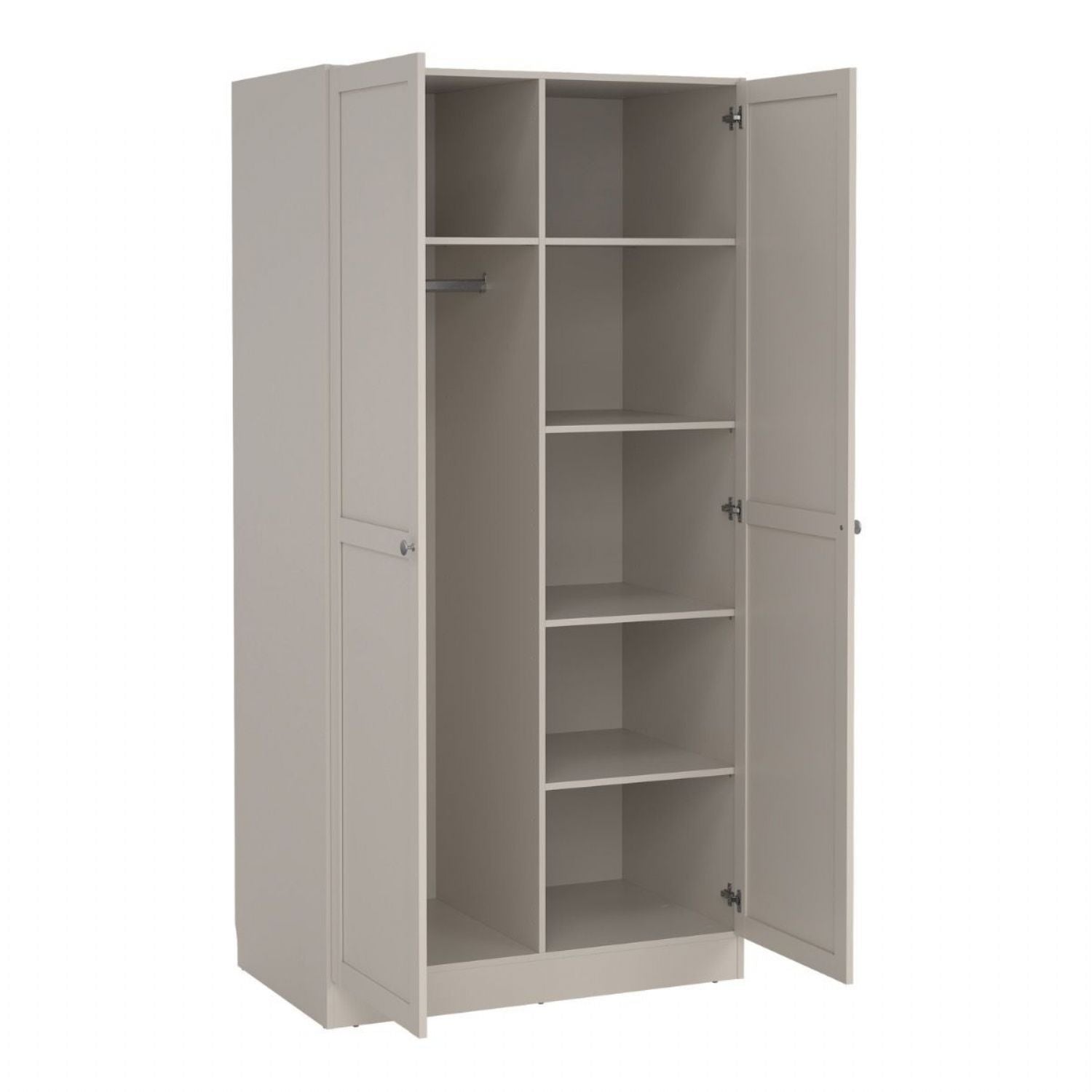 Brande Wardrobe with 2 Frame Doors in Cashmere