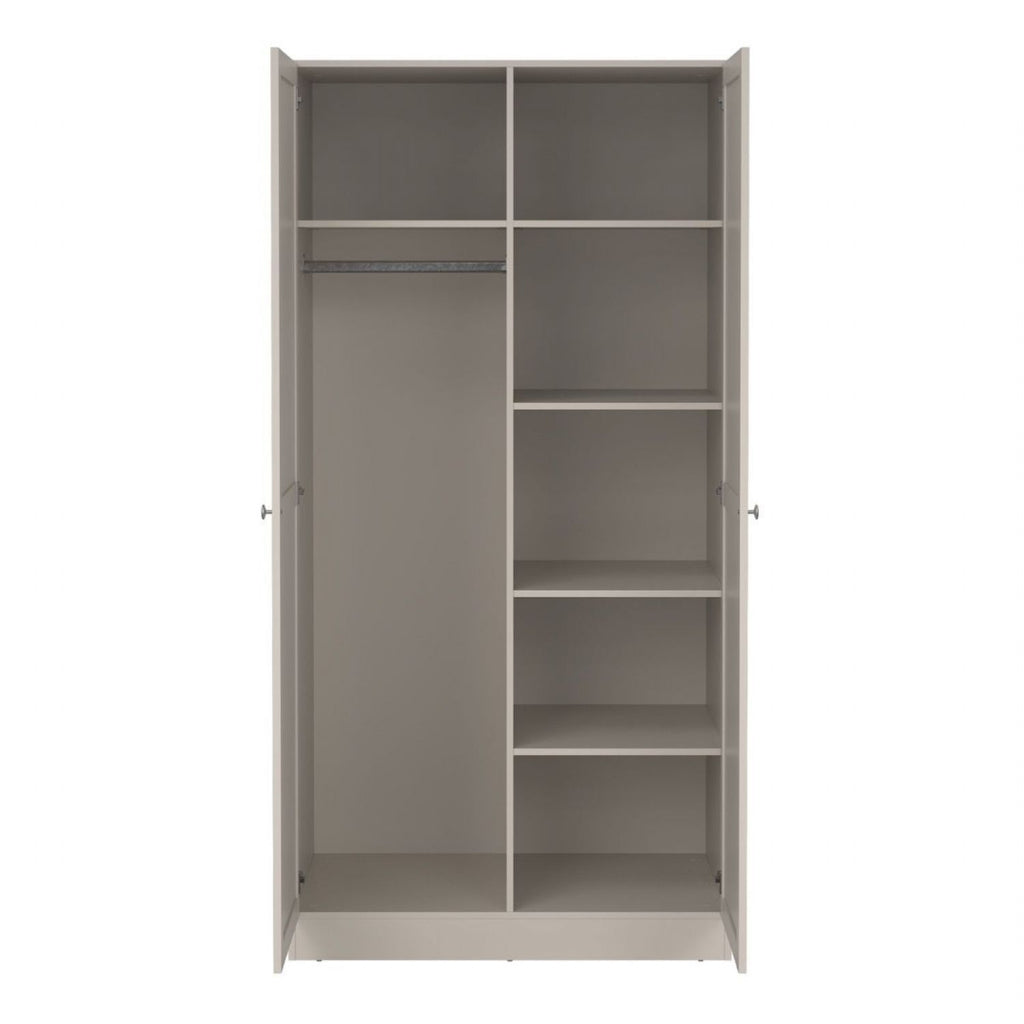 Brande Wardrobe with 2 Frame Doors in Cashmere