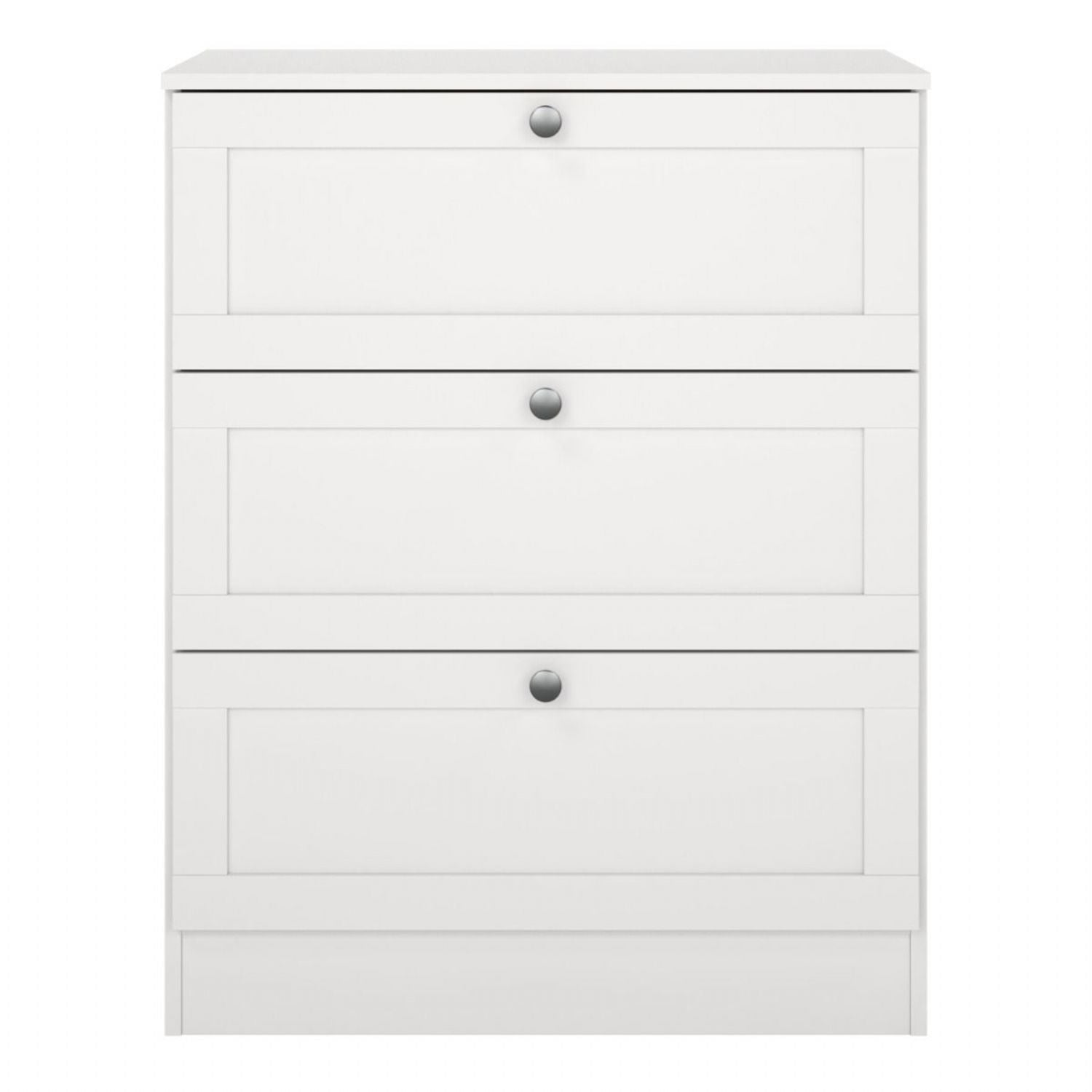 Brande Chest with 3 Frame Drawers in White