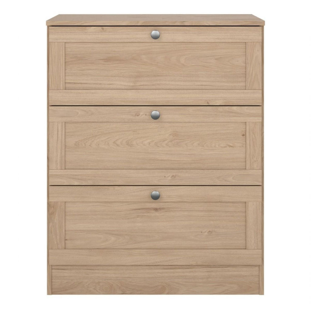 Brande Chest with 3 Frame Drawers in Jackson Hickory