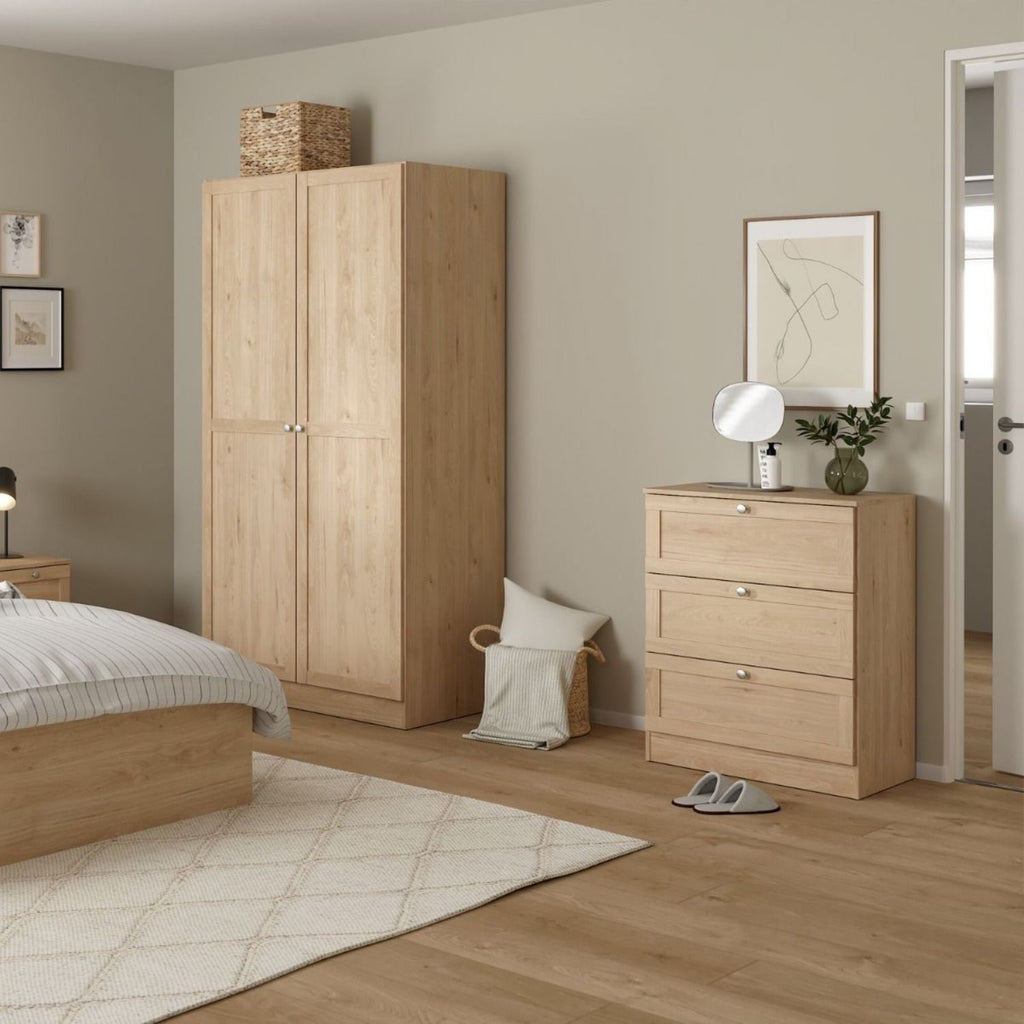 Brande Chest with 3 Frame Drawers in Jackson Hickory