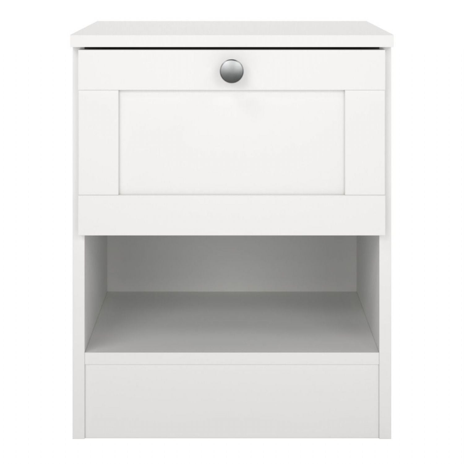 Brande Nightstand with 1 Frame Drawer in White