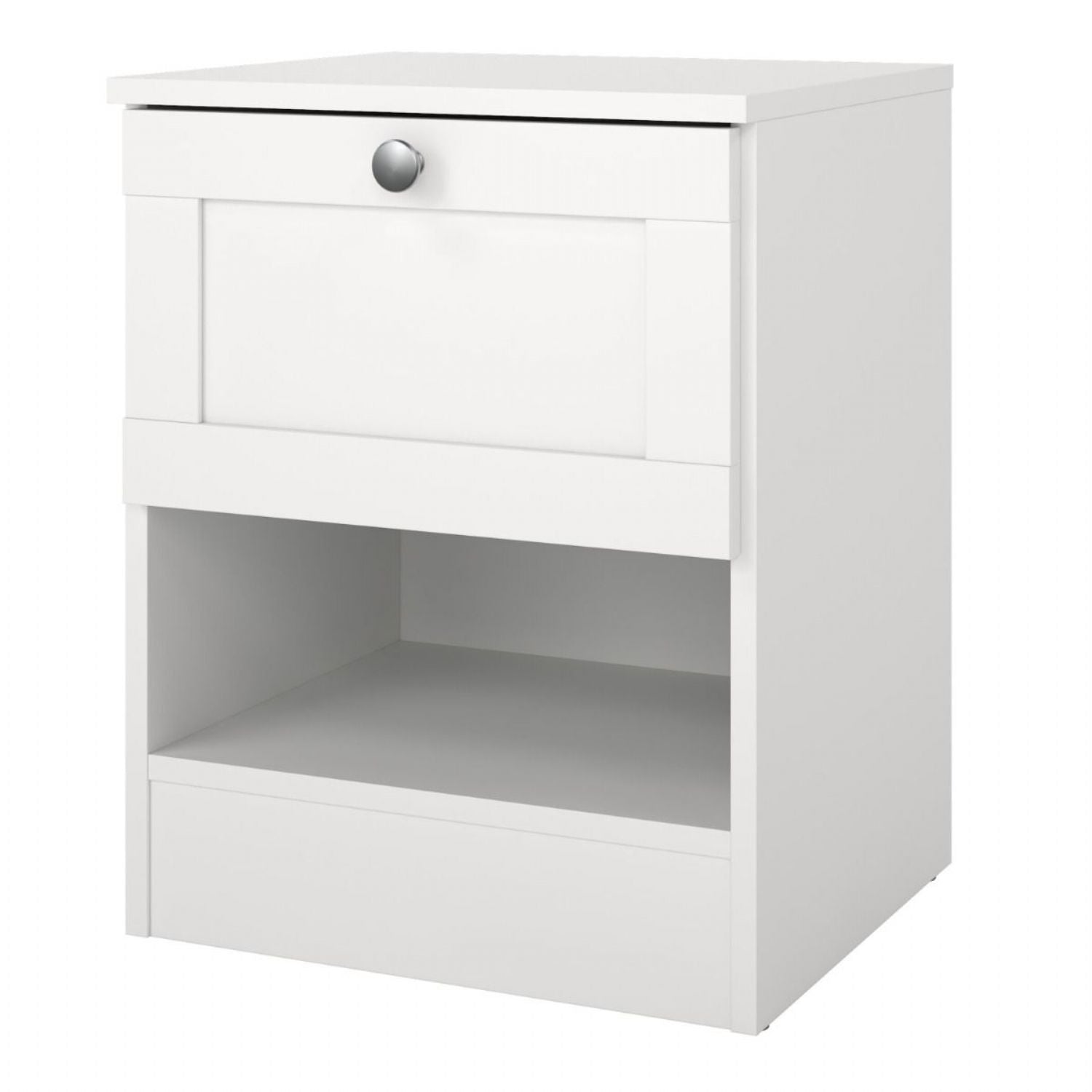 Brande Nightstand with 1 Frame Drawer in White