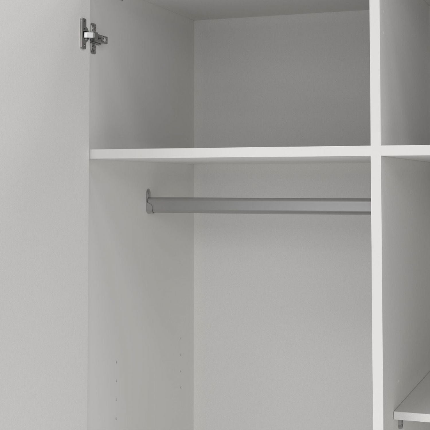 Sprint Wardrobe with 2 Doors + 3 Drawers in White