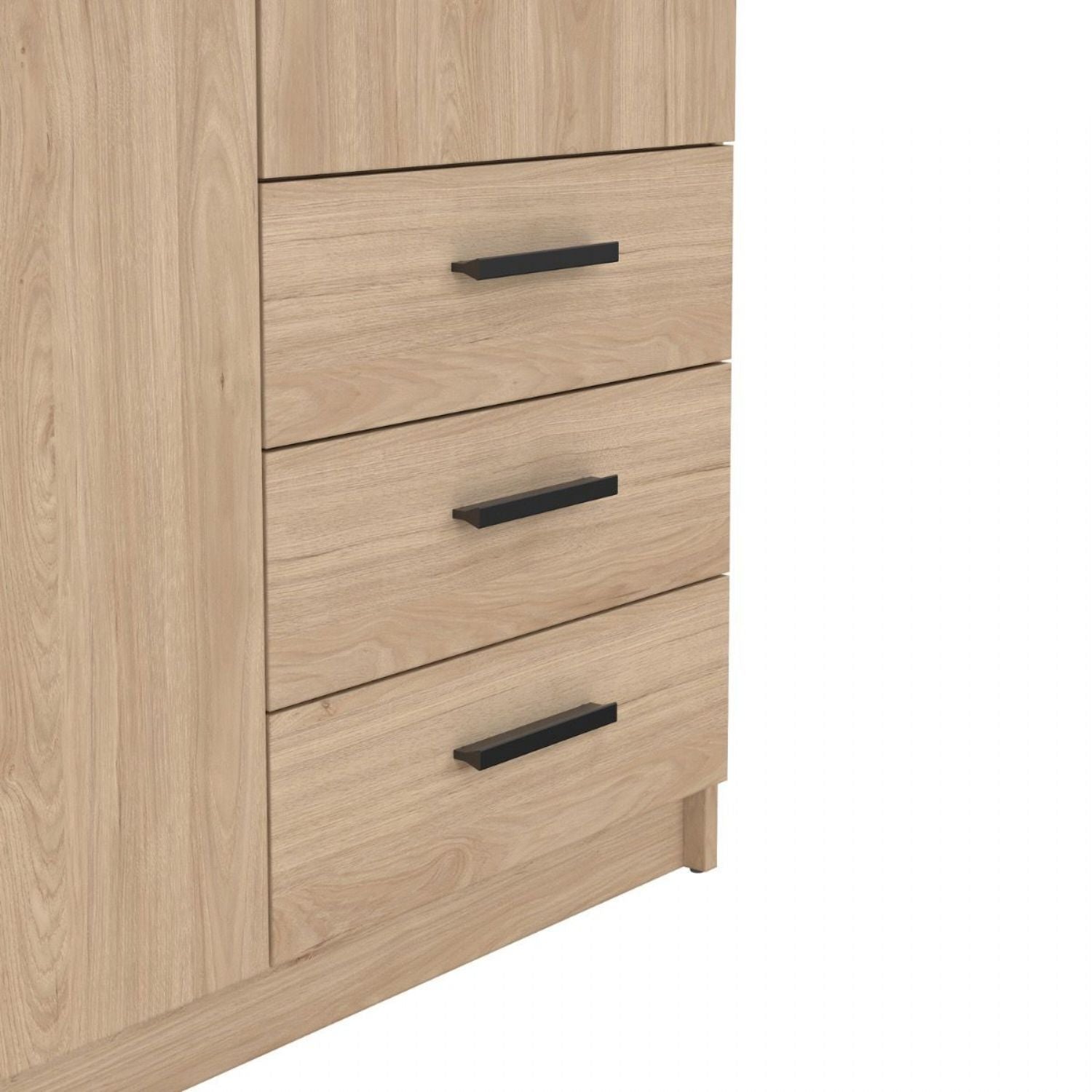 Sprint Wardrobe with 2 Doors + 3 Drawers in Jackson Hickory