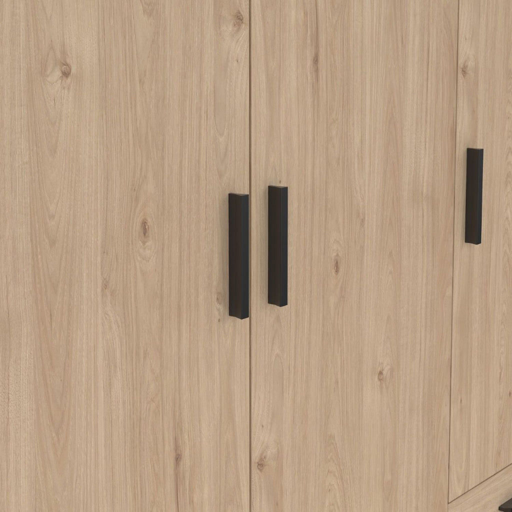 Sprint Wardrobe with 3 Doors + 3 Drawers in Jackson Hickory