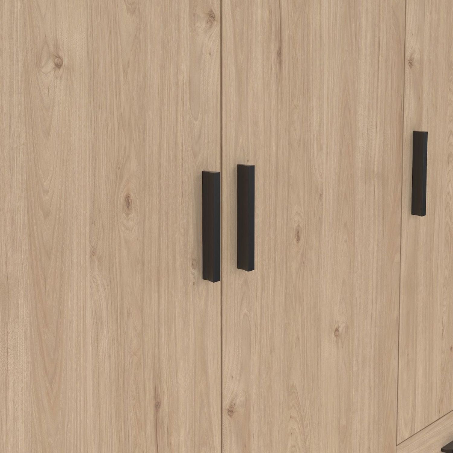 Sprint Wardrobe with 3 Doors + 3 Drawers in Jackson Hickory