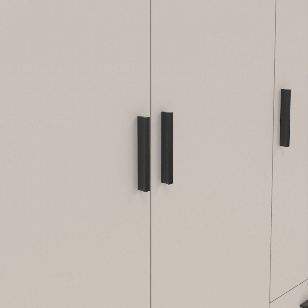 Sprint Wardrobe with 3 Doors + 3 Drawers in Cashmere