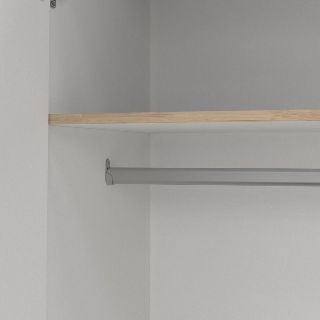 Sprint Wardrobe with 4 Doors + 3 Drawers in Jackson Hickory