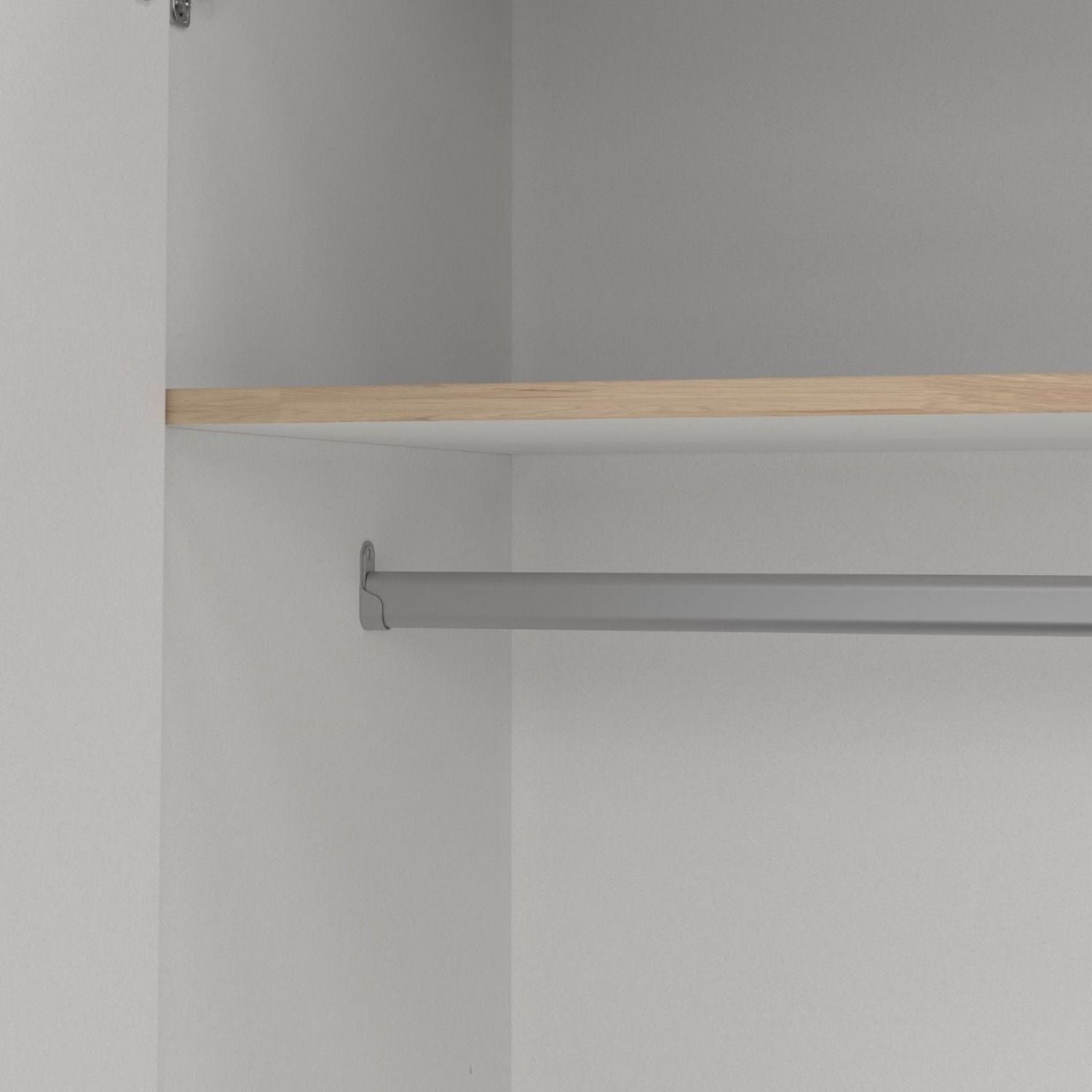 Sprint Wardrobe with 4 Doors + 3 Drawers in Jackson Hickory