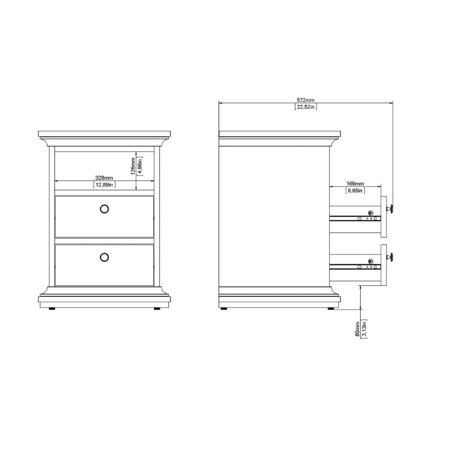 Paris Nightstand in Cashmere