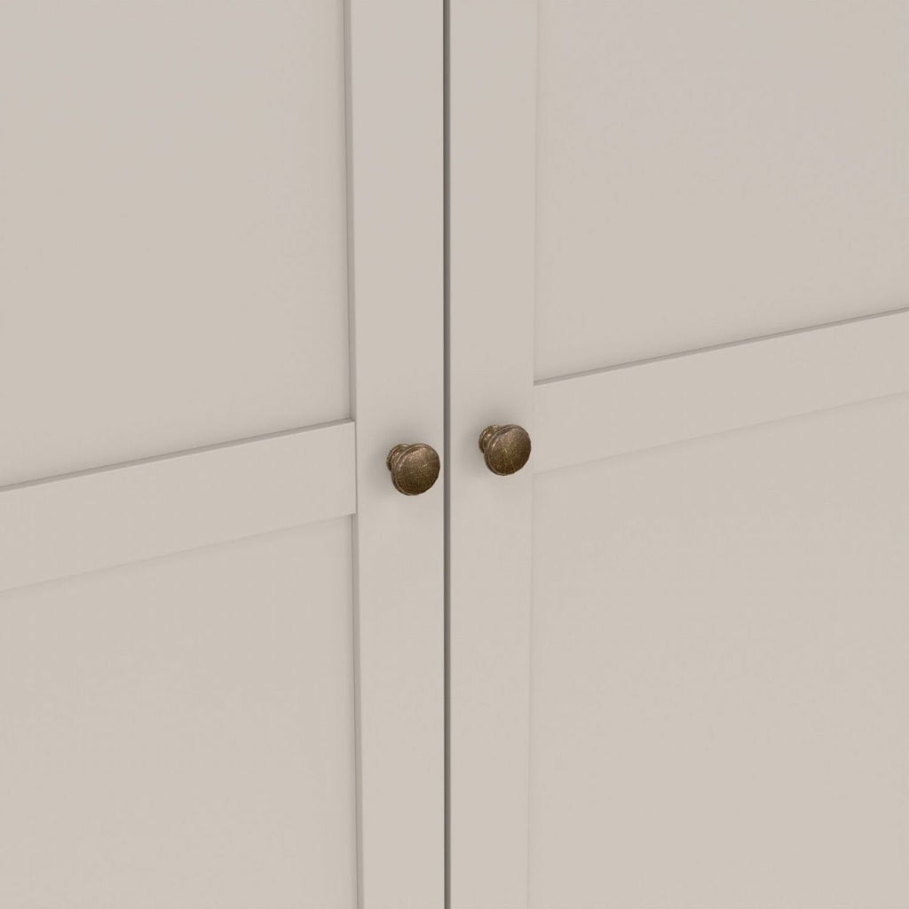 Paris Wardrobe with 2 Doors in Cashmere