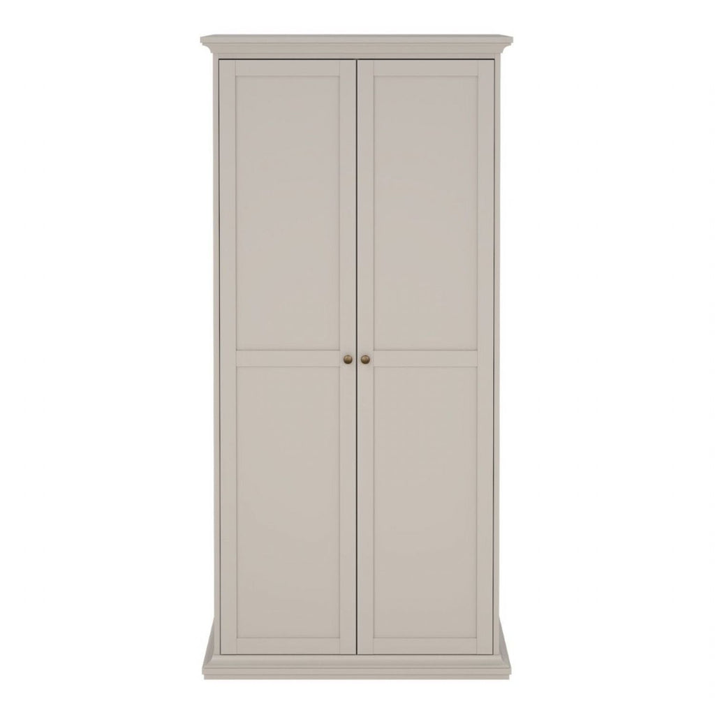 Paris Wardrobe with 2 Doors in Cashmere