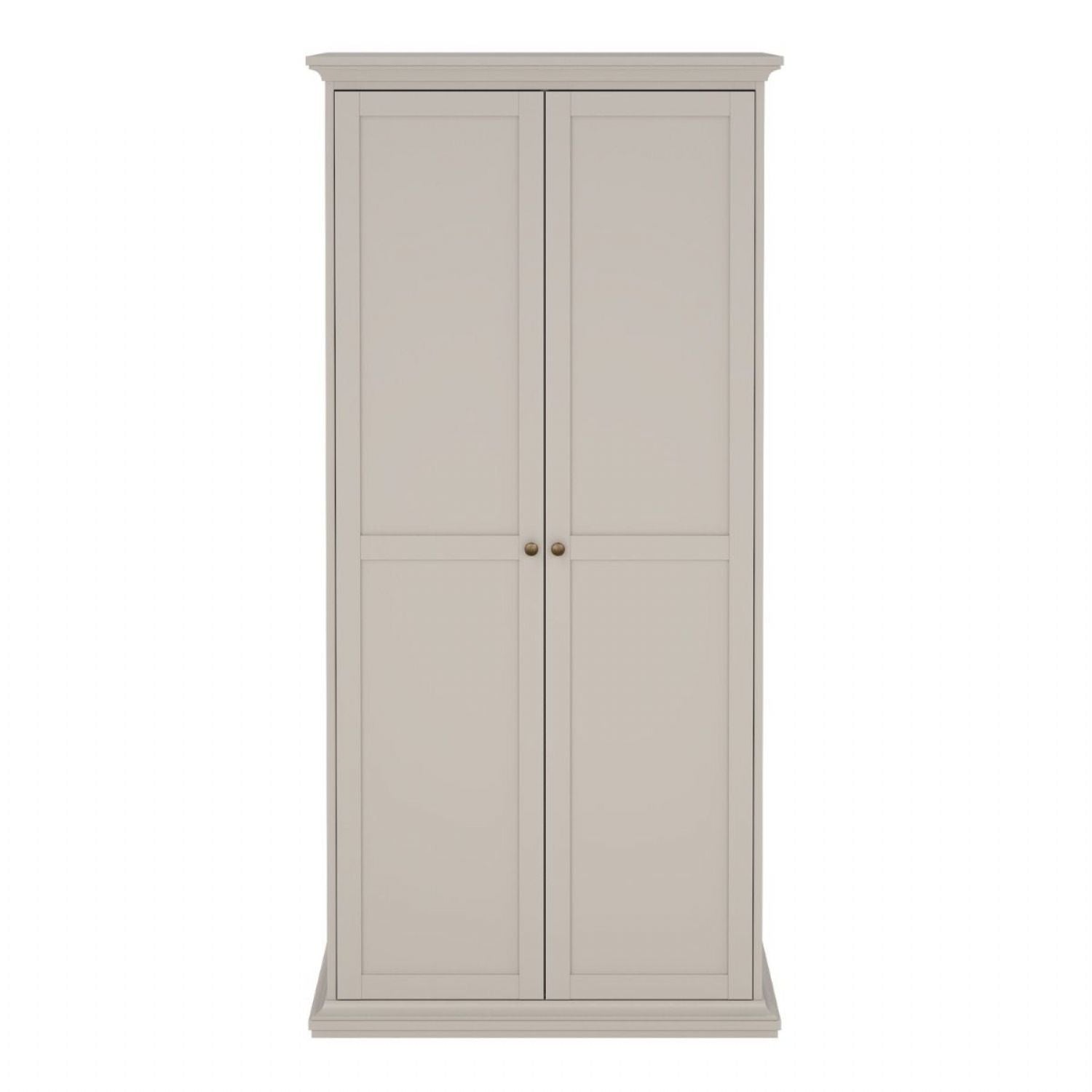 Paris Wardrobe with 2 Doors in Cashmere