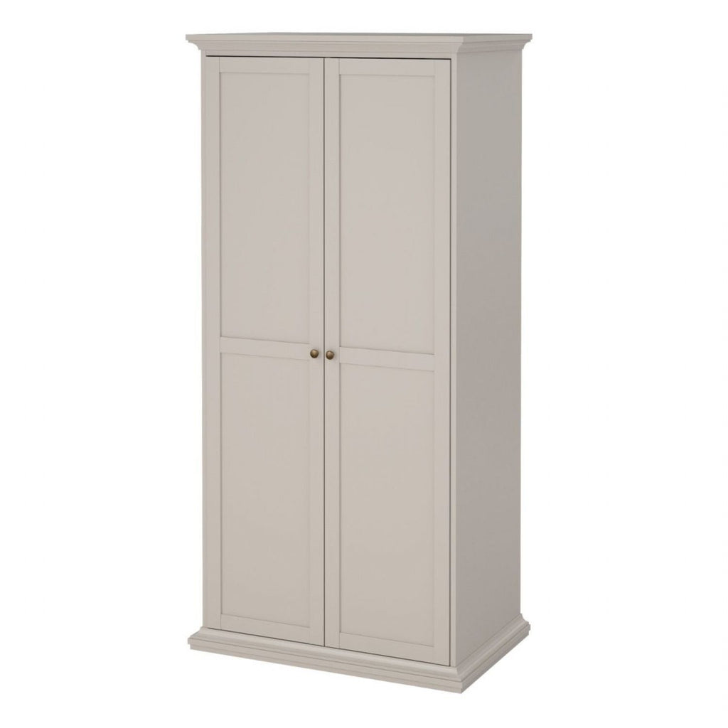 Paris Wardrobe with 2 Doors in Cashmere