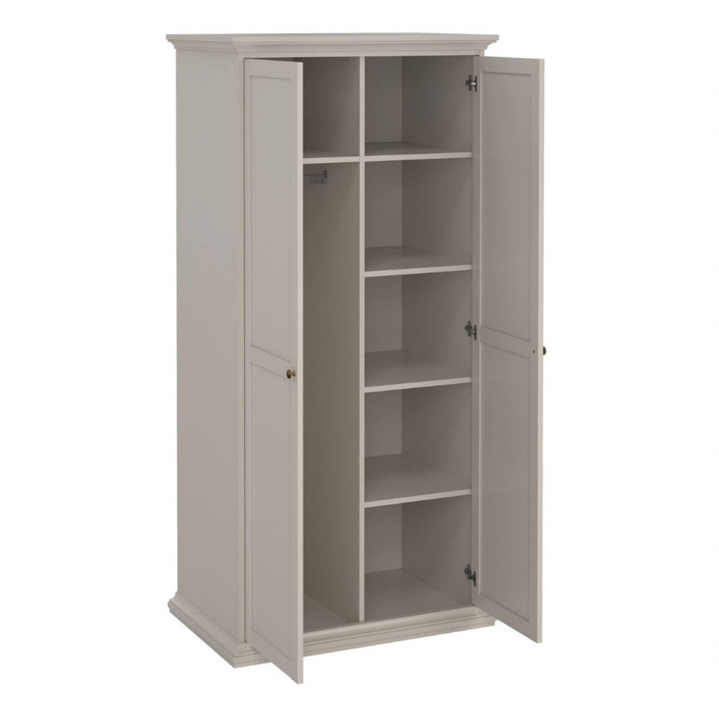 Paris Wardrobe with 2 Doors in Cashmere