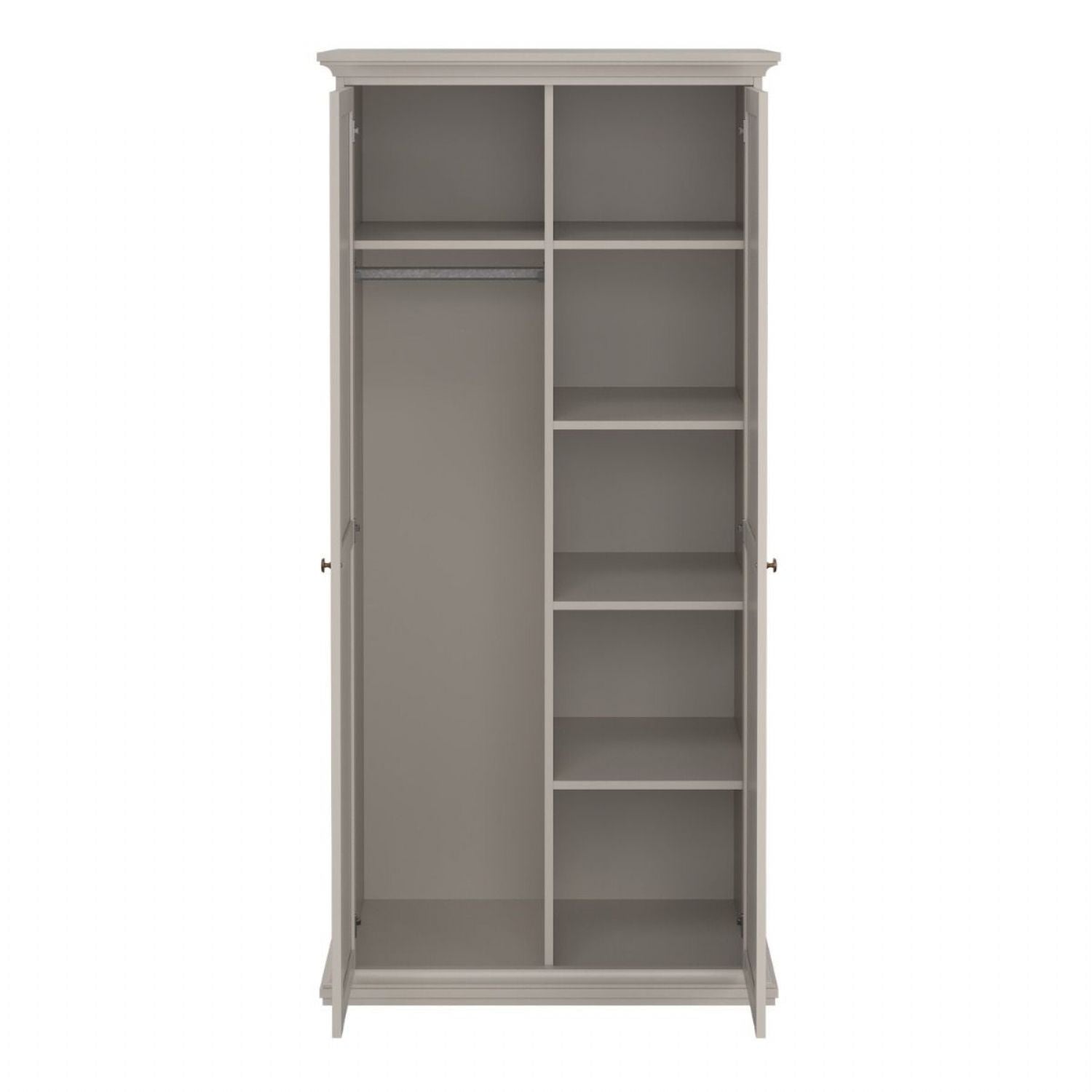 Paris Wardrobe with 2 Doors in Cashmere