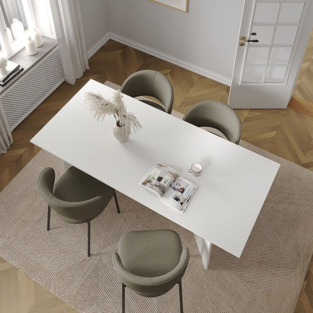 Family Dining table 90x200cm in White