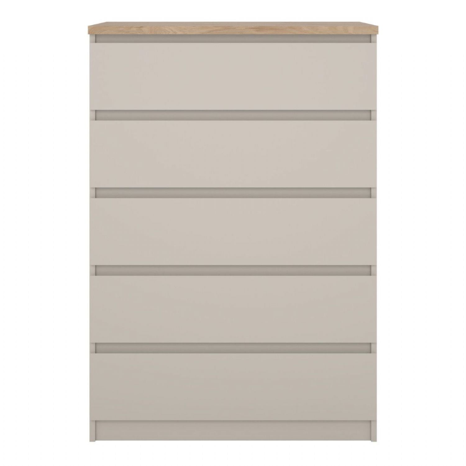 Naia Chest of 5 Drawers in Cashmere Jackson Hickory
