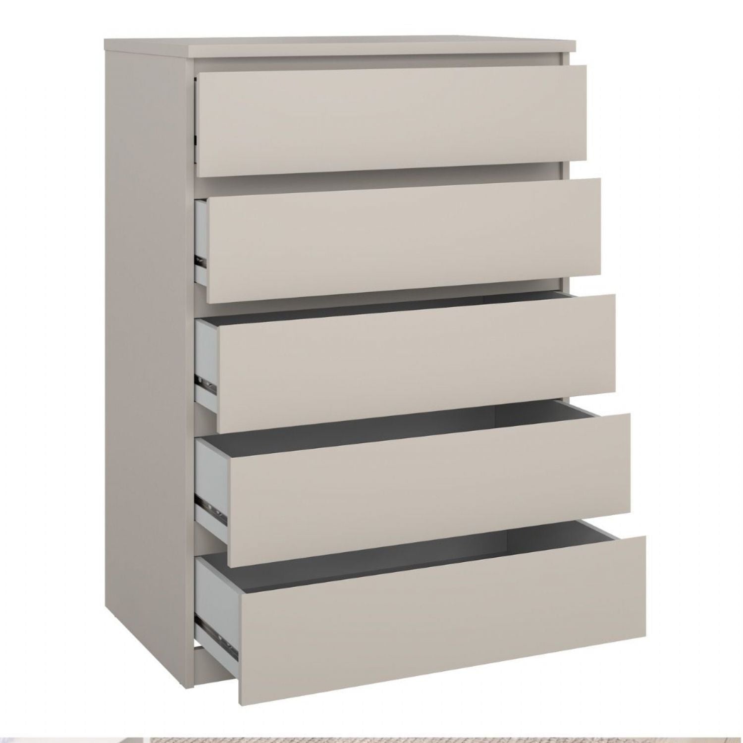 Naia Chest of 5 Drawers in Cashmere