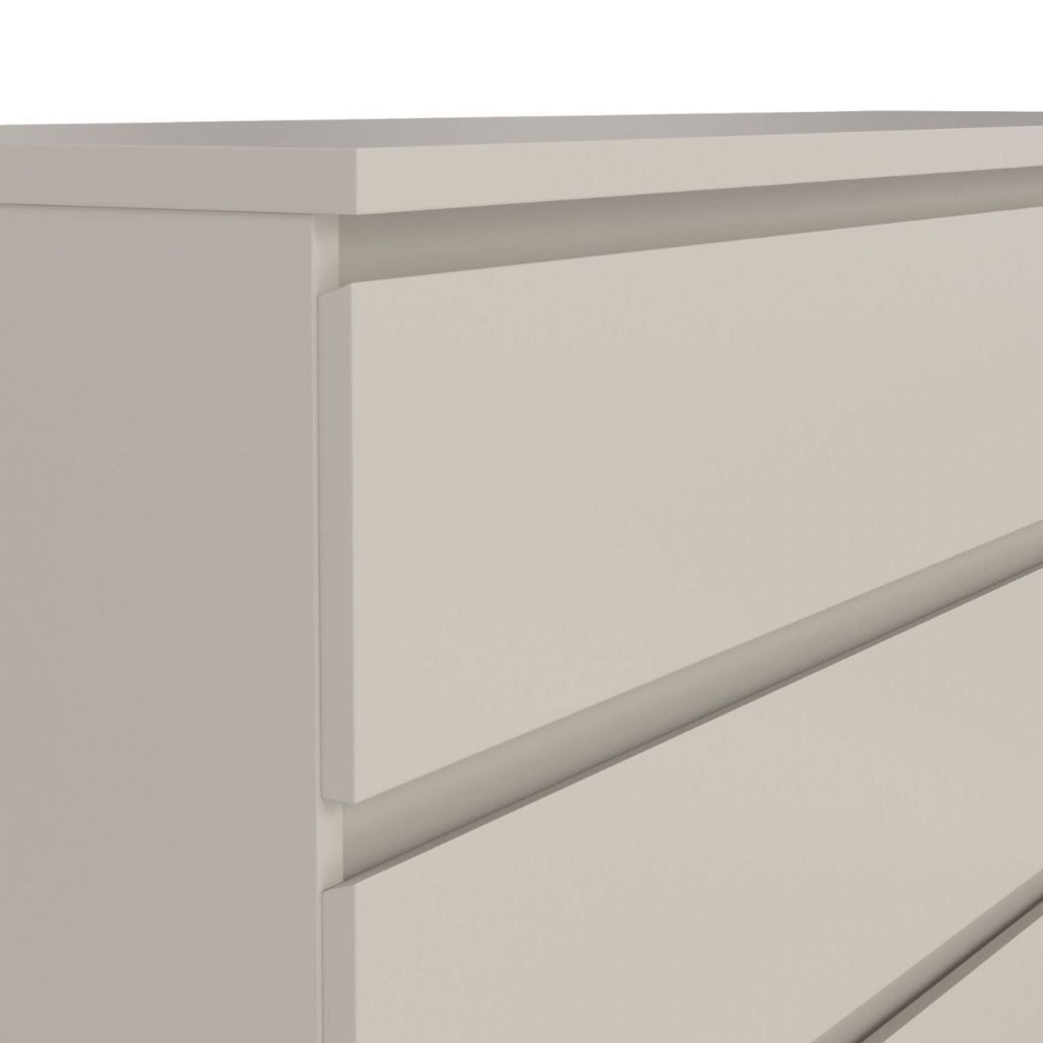 Naia Wide Chest of 6 Drawers (3+3) in Cashmere