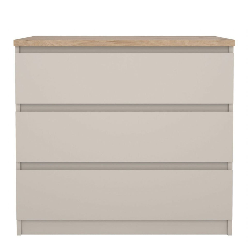 Naia Chest of 3 Drawers in Cashmere Jackson Hickory