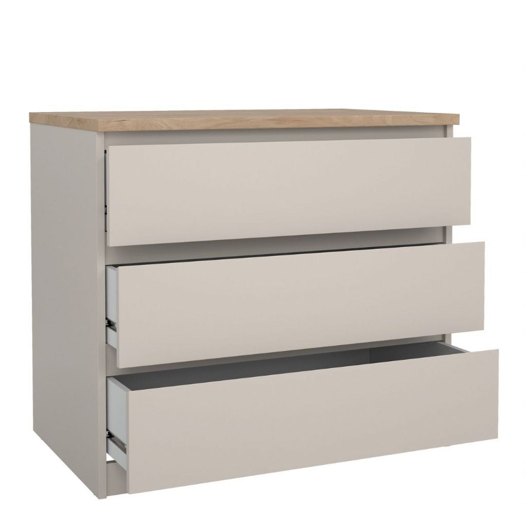 Naia Chest of 3 Drawers in Cashmere Jackson Hickory