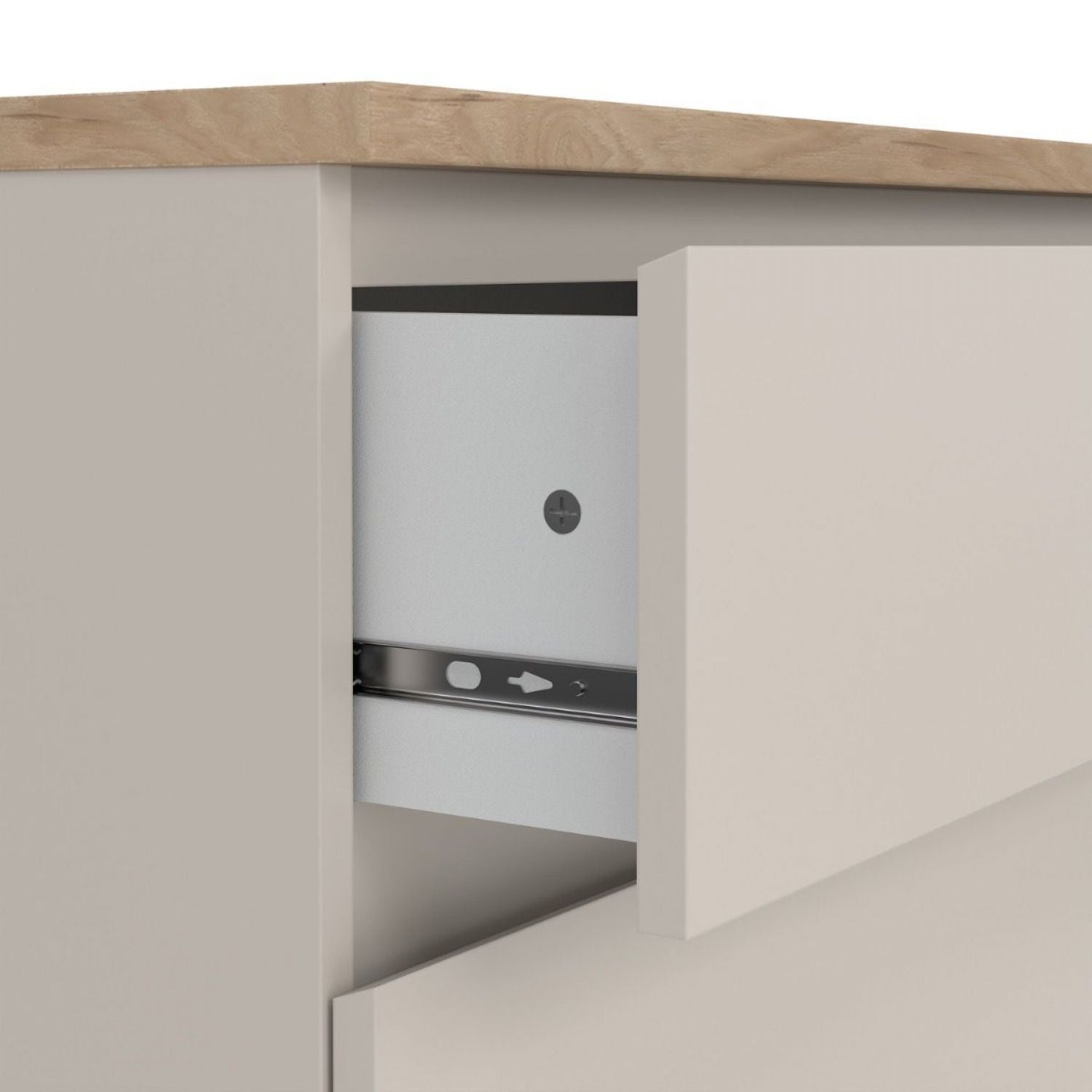 Naia Chest of 3 Drawers in Cashmere Jackson Hickory